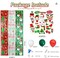 Merry Christmas Foil Fringe Tinsel Curtains Balloons Arch Garland Favors for Kids & Adults, 98pcs Christmas Decorations Set